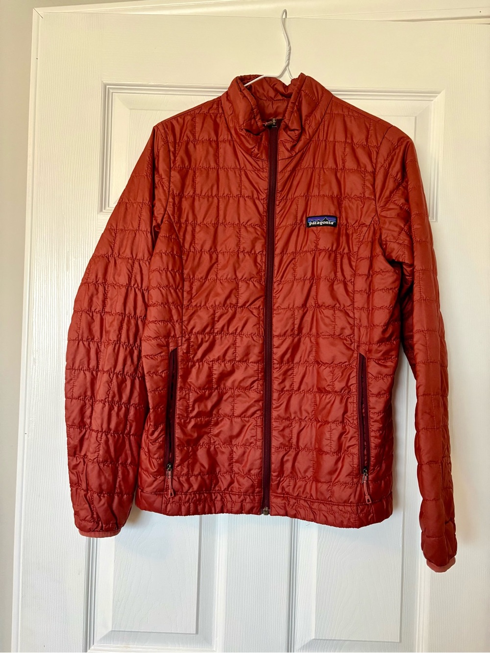 Patagonia Women's Red Quilted Bomber Jacket